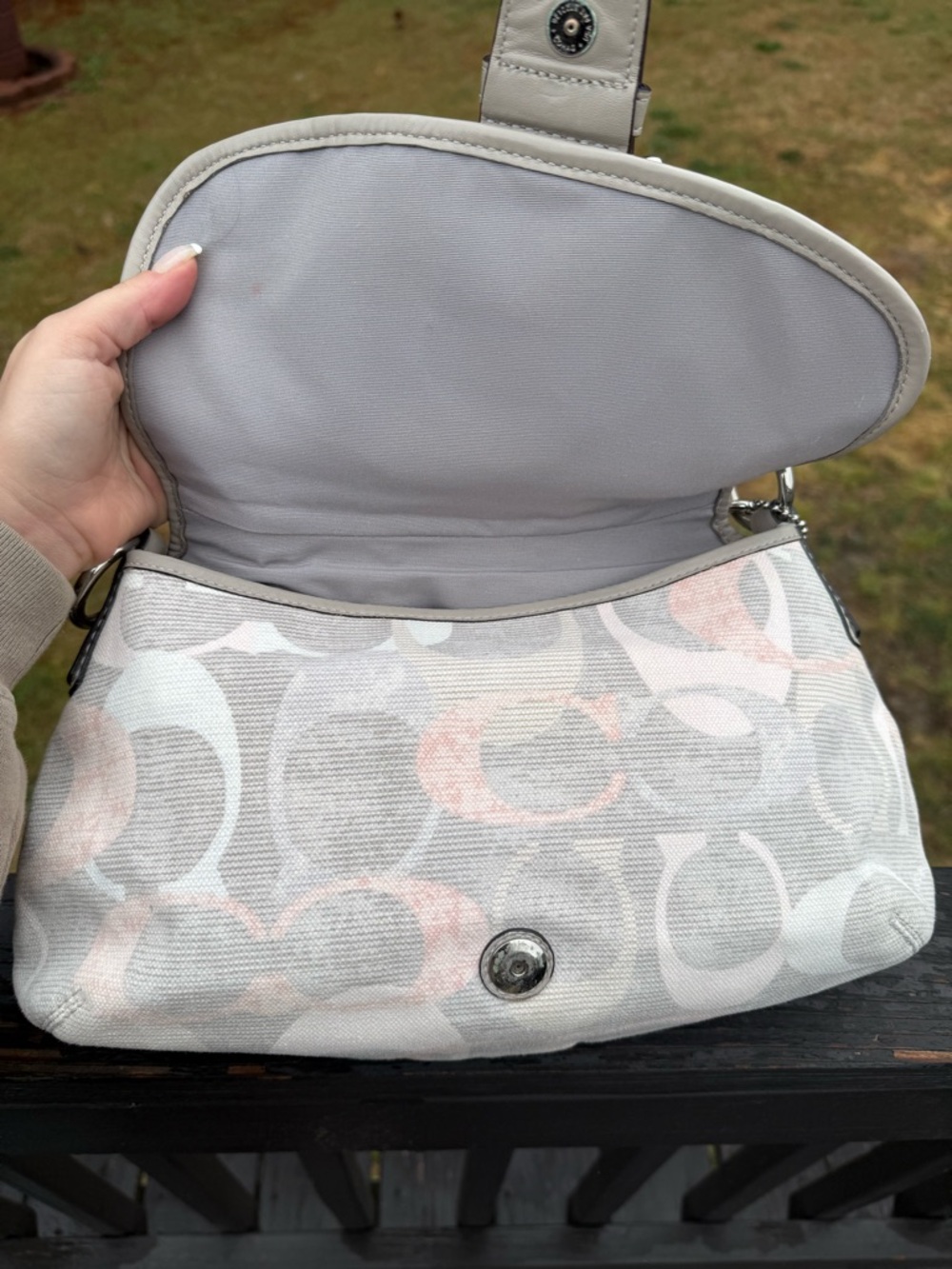 Coach Soho Optic Art Pleated Shoulder Bag - Picture 6 of 10